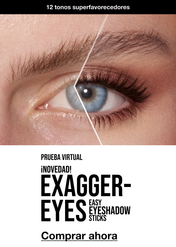Prueba virtual ¡NOVEDAD! EXAGGER-EYES EASY EYESHADOW STICKS 12 TONOS <COMPRAR AHORA>