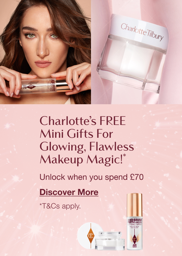 Charlotte’s Free Gifts For Glowing, Flawless Makeup Magic!* 