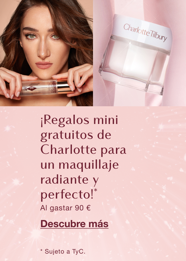 ¡Regalos gratuitos de Charlotte para un maquillaje mágico radiante y perfecto!* Al gastar 90 €