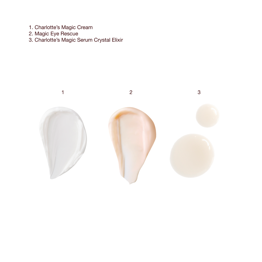 Magic Cream +Magic Serum + Magic Eye Rescue - Texture swatch