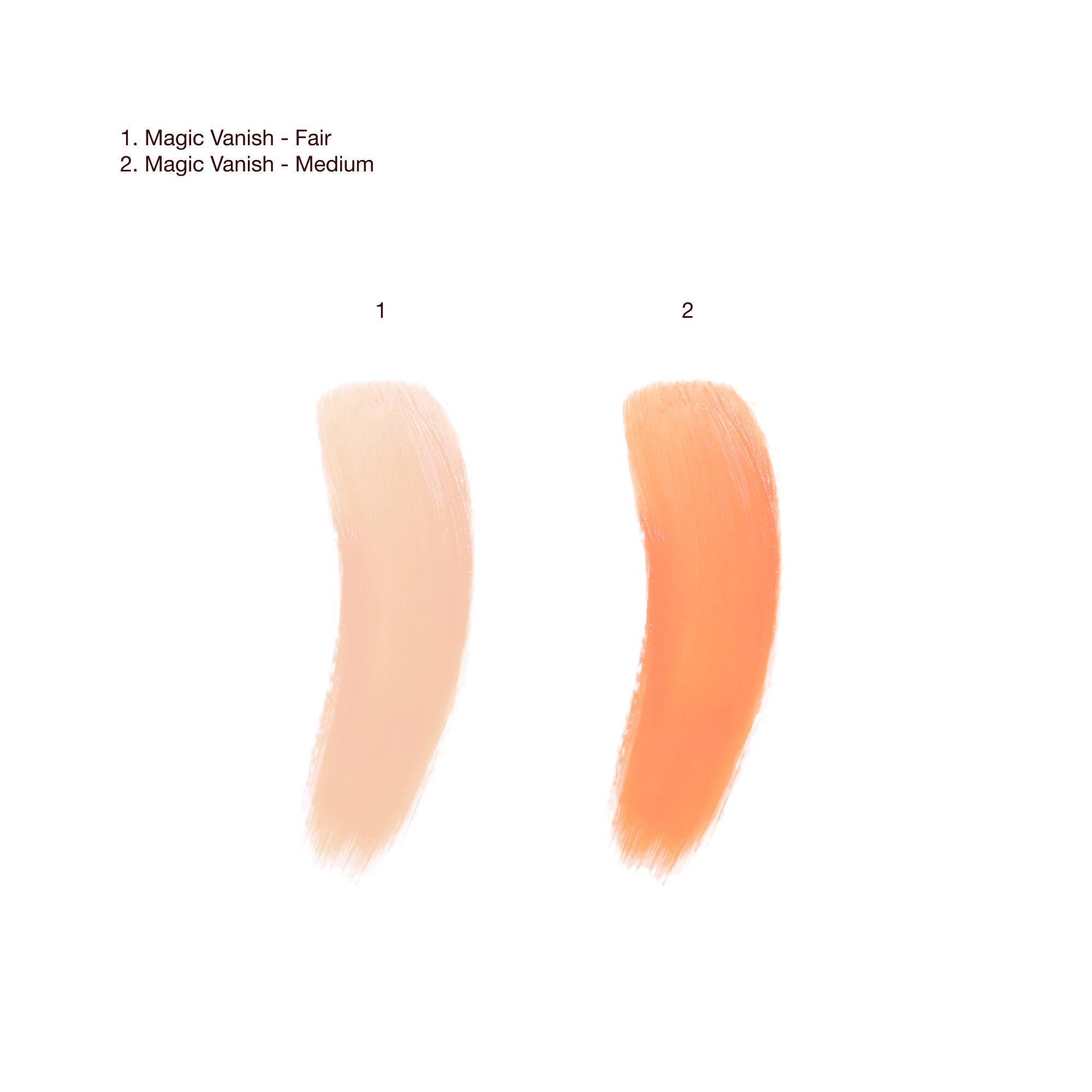Magic Vanish - swatches