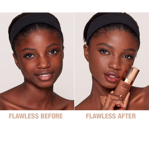 Airbrush Flawless Foundation 15 Neutral Before and After