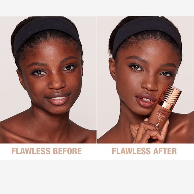 Airbrush Flawless Foundation 15 Neutral Before and After Airbrush Flawless Foundation 15 Neutral Before and After