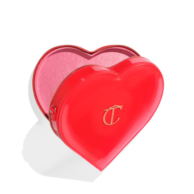 Charlotte's heart shaped bag in red