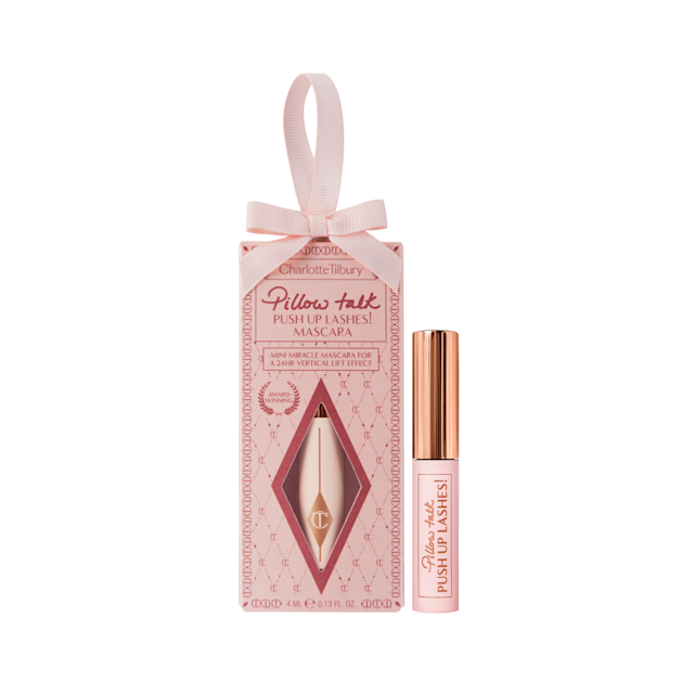 Travel-sized Pillow Talk Push Up Lashes mascara in bauble gift packaging