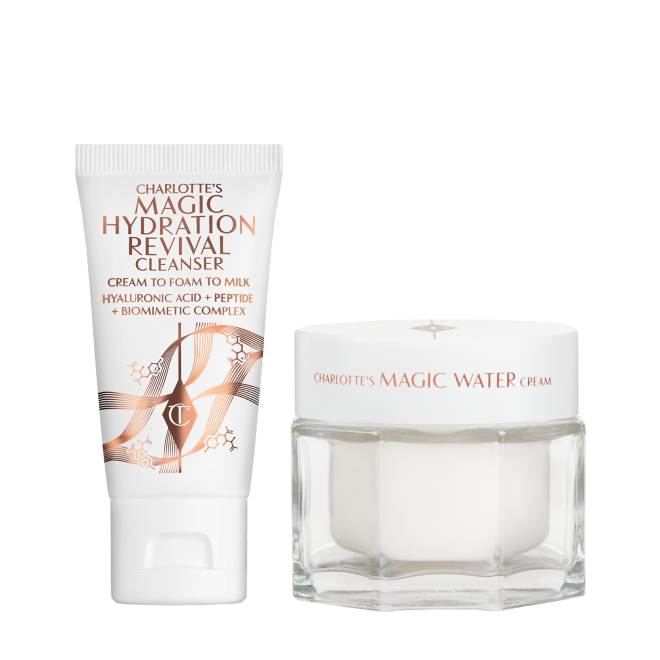 Confezioni di Magic Water Cream e Magic Hydration Revival Cleanser