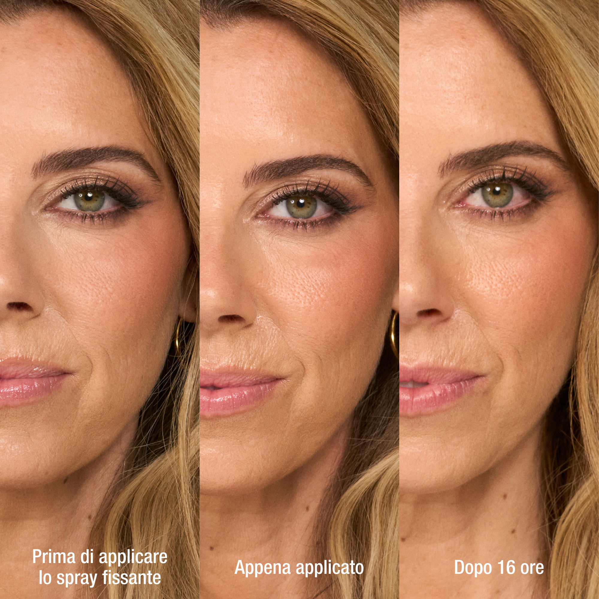Spray fissante originale Infografica prima e dopo 