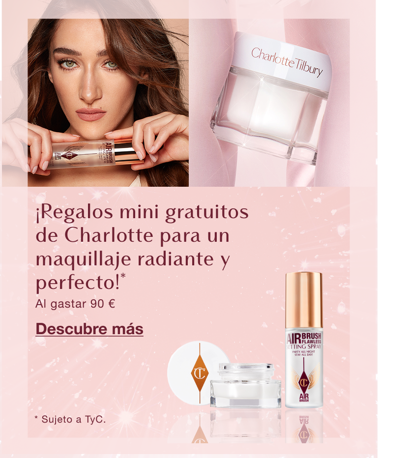 ¡Regalos gratuitos de Charlotte para un maquillaje mágico radiante y perfecto!* Al gastar 90 €