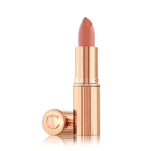 Nude peach lipstick in Bitch Perfect packshot with lid off