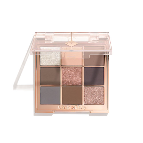 Palette di ombretti Charlotte's Palette of Beautifying Eye Trends in Super Neutral con 9 tonalità fredde