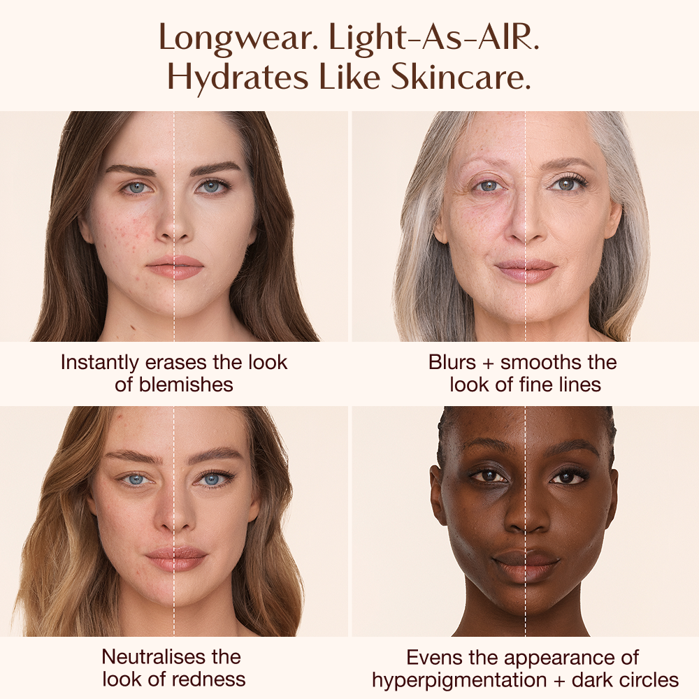 AIRBRUSH FLAWLESS FOUNDATION INFOGRAPHIC SKIN CONCERNS 