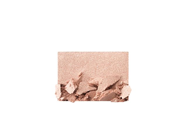 Swatch of a shimmery pinky-beige eyeshadow. 