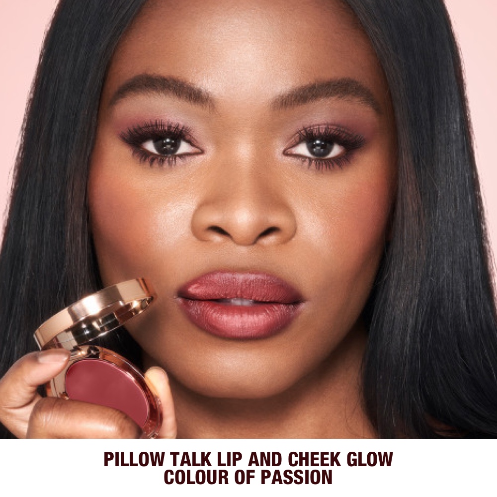 Lip and Cheek Glow model close up