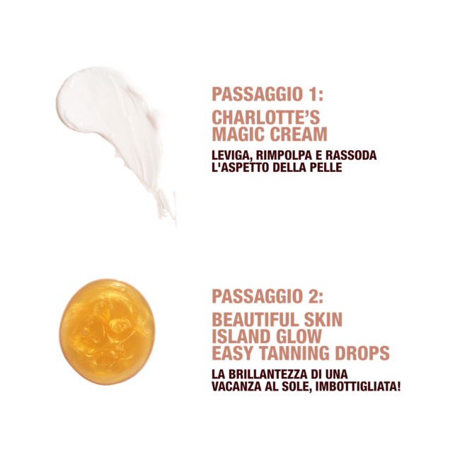 IT GLOWDROPS+MC-ROUTINE Beautiful Skin Island Glow Drops and Magic Cream swatch