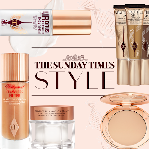 Charlotte Tilbury and Kate Moss on set for The Sunday Times Style