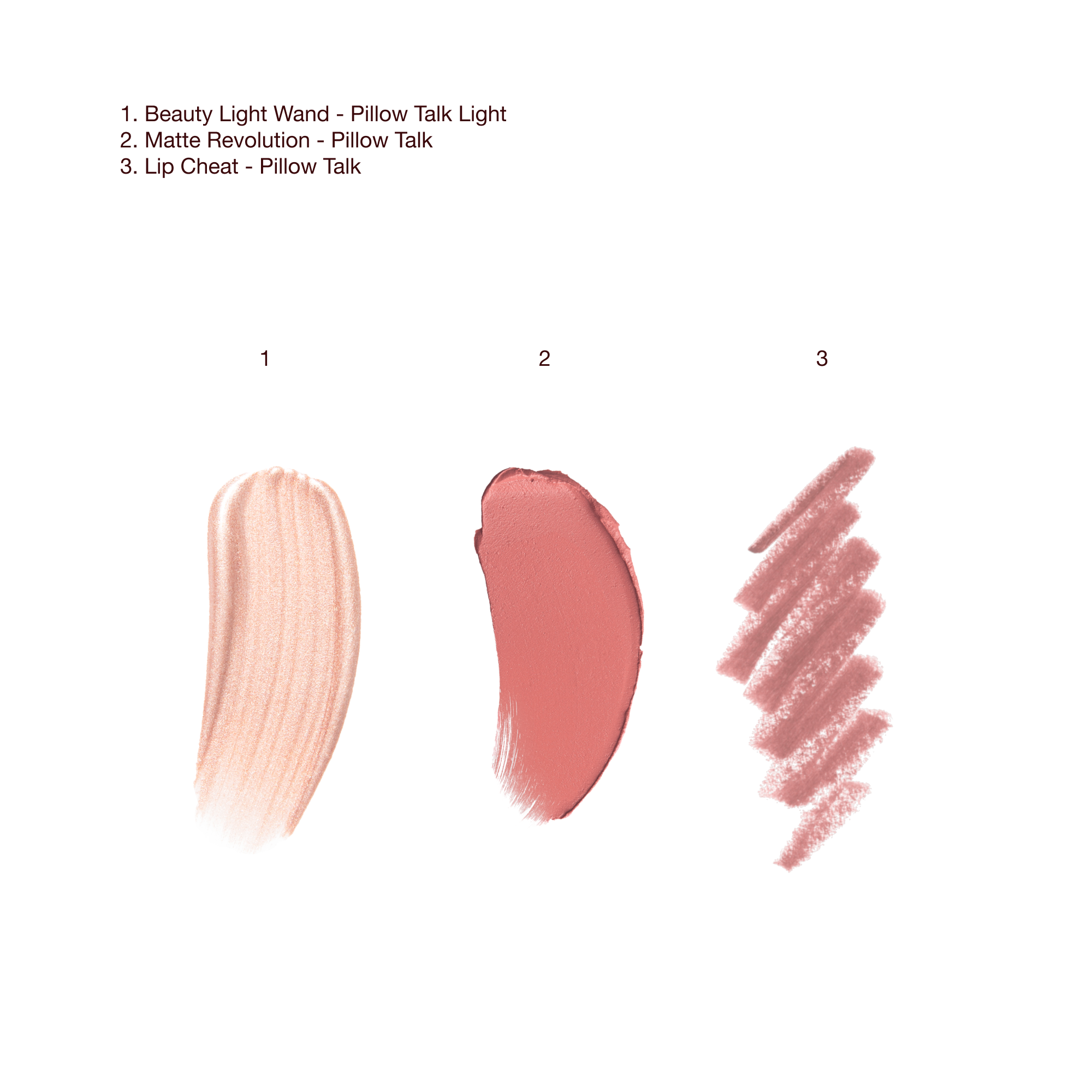 Texture Swatch of PILLOW TALK ICONIC LIP + CHEEK KIT - ORIGINAL Holiday 2026