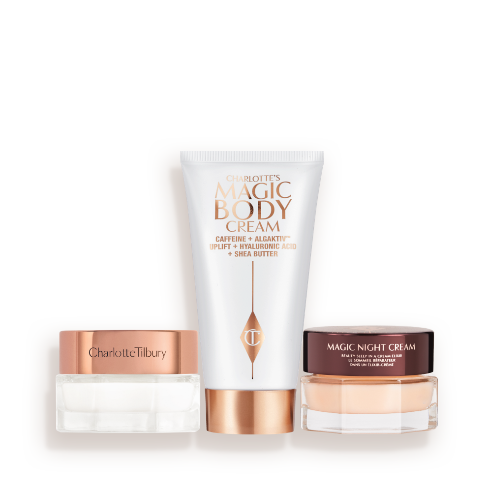 Save 5%: Travel Size Day, Night & Body Cream | Charlotte Tilbury