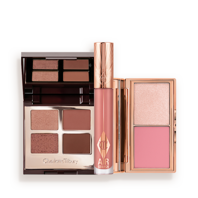LUX PAL + BLUSH GLOW + LIP BLUR packshot LUX PAL + BLUSH GLOW + LIP BLUR packshot