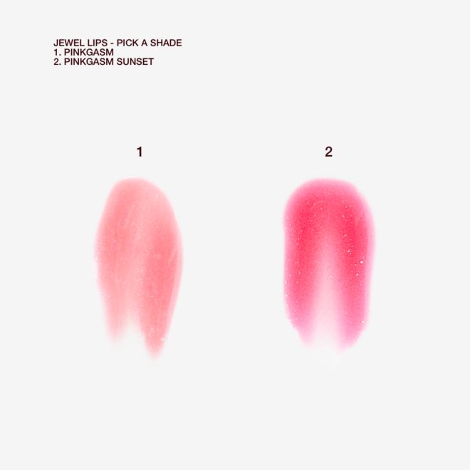 Jewel Lips Pinkgasm Sunset swatches Jewel Lips Pinkgasm Sunset swatches