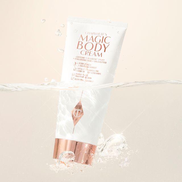 Charlotte's Magic Body Cream suspended in water