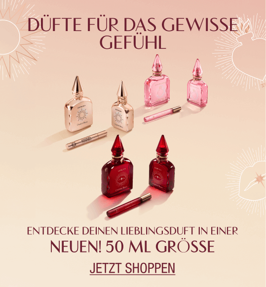 DÜFTE FÜR DAS GEWISSE GEFÜHL ENTDECKE DEINEN LIEBLINGSDUFT IN EINER NEUEN! 50 ML GRÖSSE