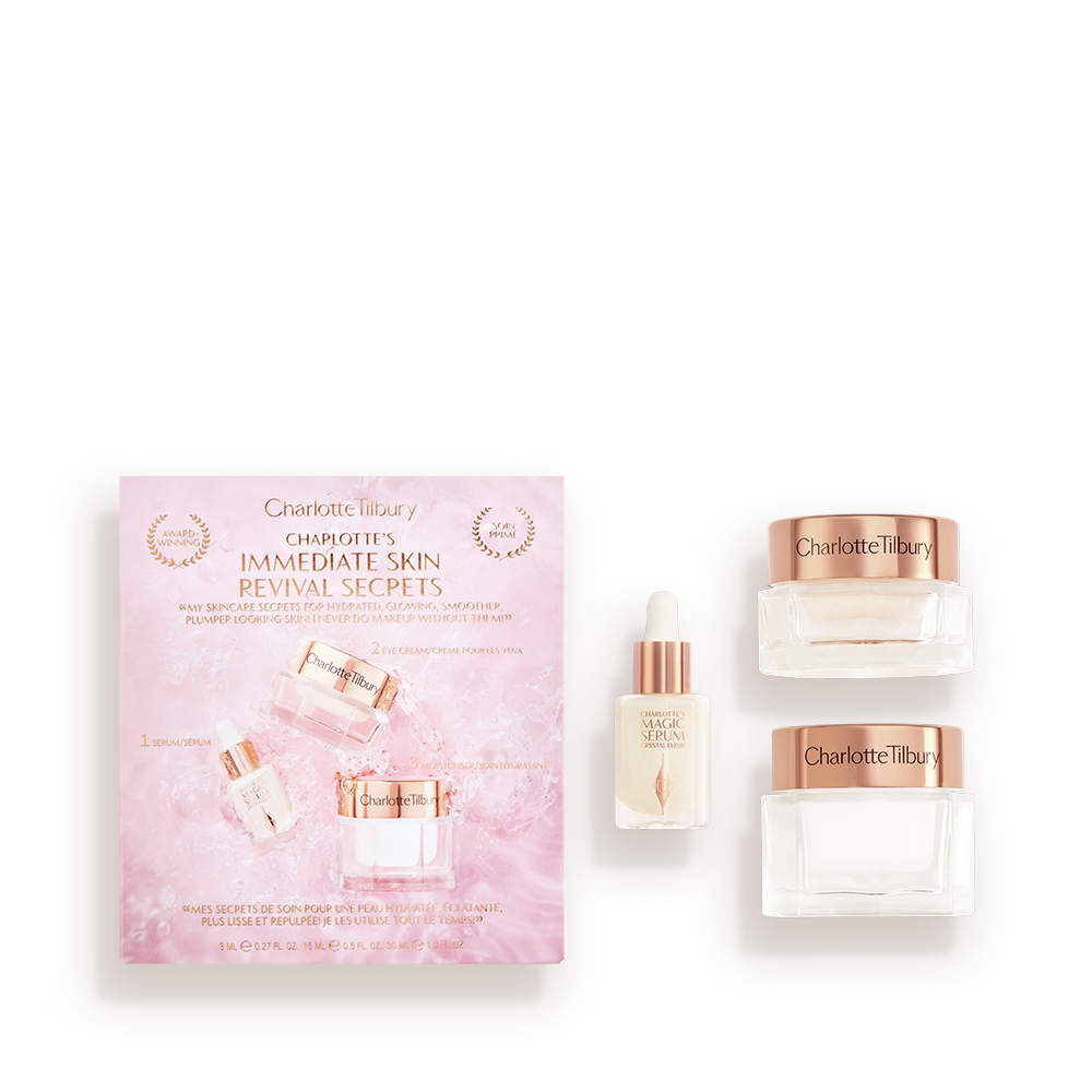 Charlotte&#x27;s Immediate Skin Revival Secrets: Serum, Moisturiser and Eye Cream Trio