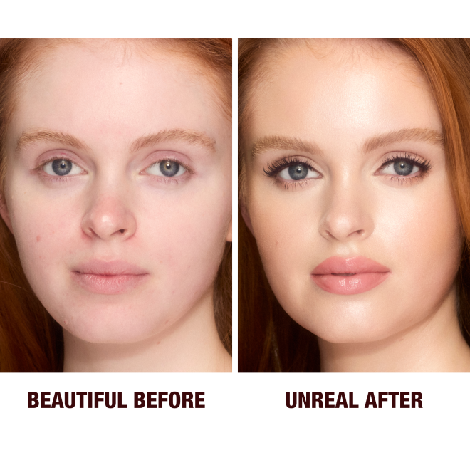 Before and after - UNREAL SKIN SHEER GLOW TINT - 1.5 FAIR