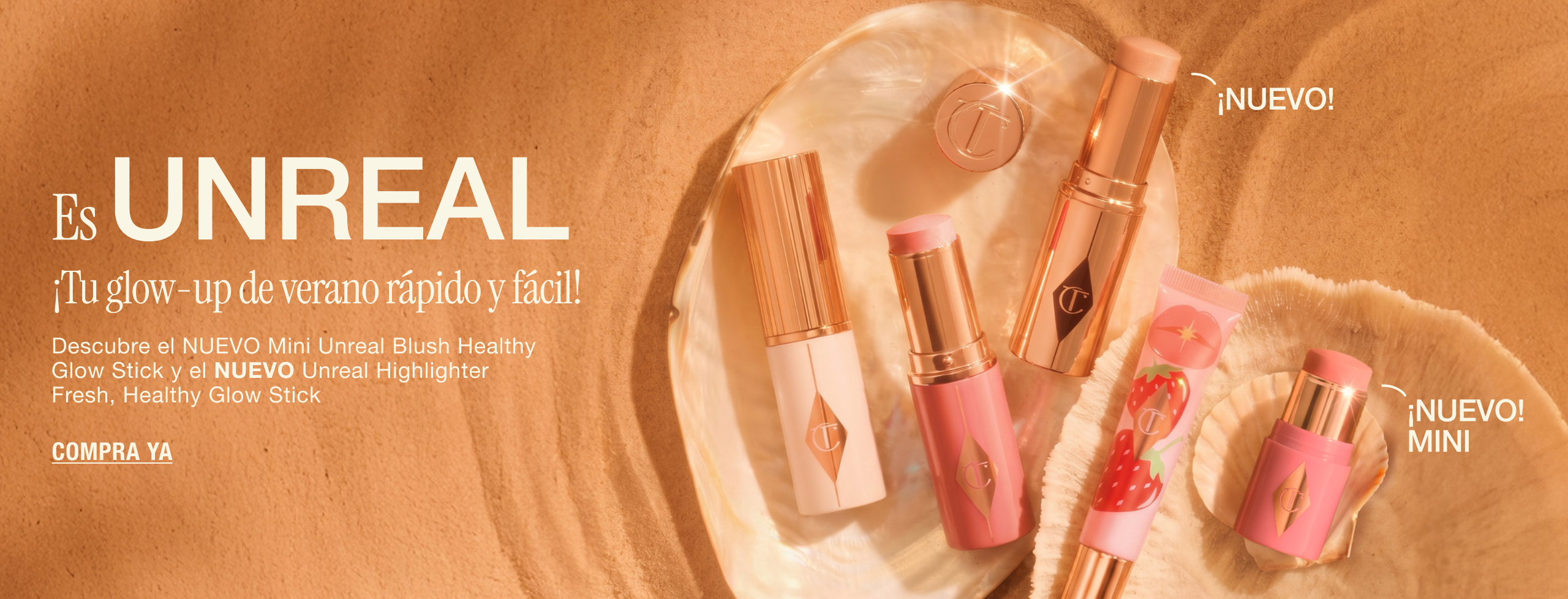 Es UNREAL ¡Tu brillo de verano, al instante! Descubre el NUEVO Mini Unreal Blush, ¡es tu brillo de bolsillo estés donde estés!