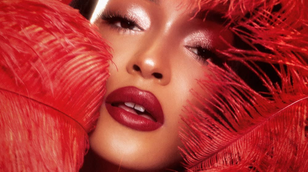 Jourdan Dunn wearing a Cinematic Red red lipstick look