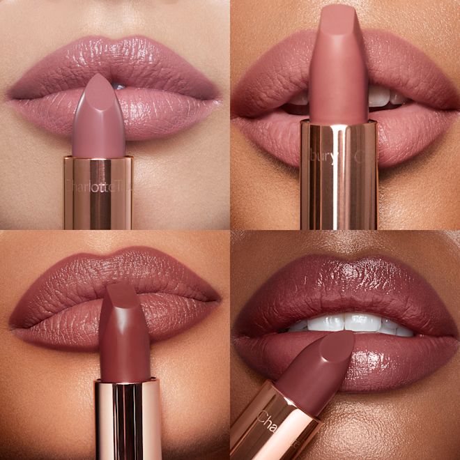 Pillow Talk Collagen Glow Lip Kit - Pillow Talk Lipstick Fair, Medium, Tan, Deep Model Pillow Talk Collagen Glow Lip Kit - Pillow Talk Lipstick Fair, Medium, Tan, Deep Model