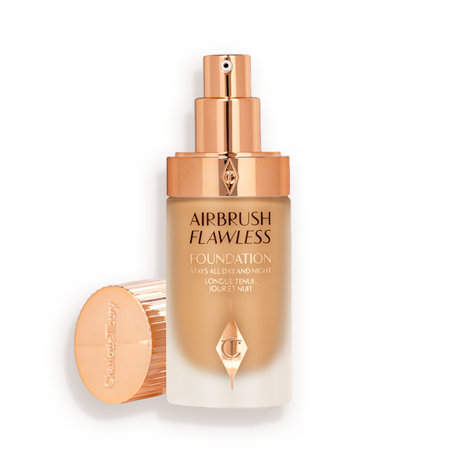 Airbrush Flawless Foundation 9 warm open with lid packshot packshot Airbrush Flawless Foundation 9 warm open with lid packshot packshot