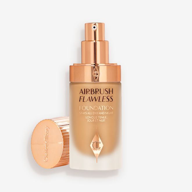Airbrush Flawless Foundation 9 warm open with lid packshot packshot Airbrush Flawless Foundation 9 warm open with lid packshot packshot