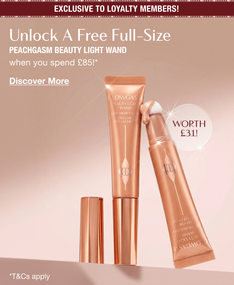 Exclusive To Loyalty Members!  UNLOCK A FREE FULL-SIZE  PEACHGASM BEAUTY LIGHT WAND