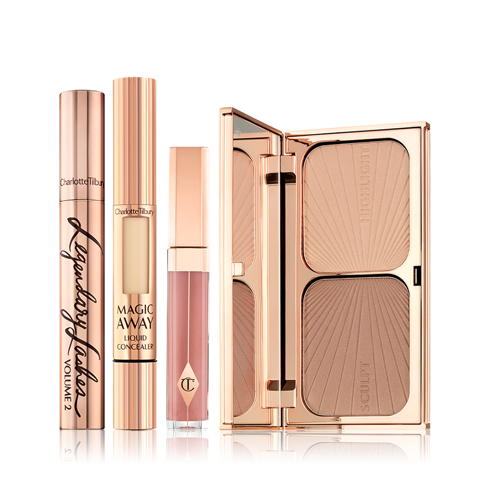 Save 20% - Bronze, Glow & Pillow Talk Lip Kit – Makeup Kit