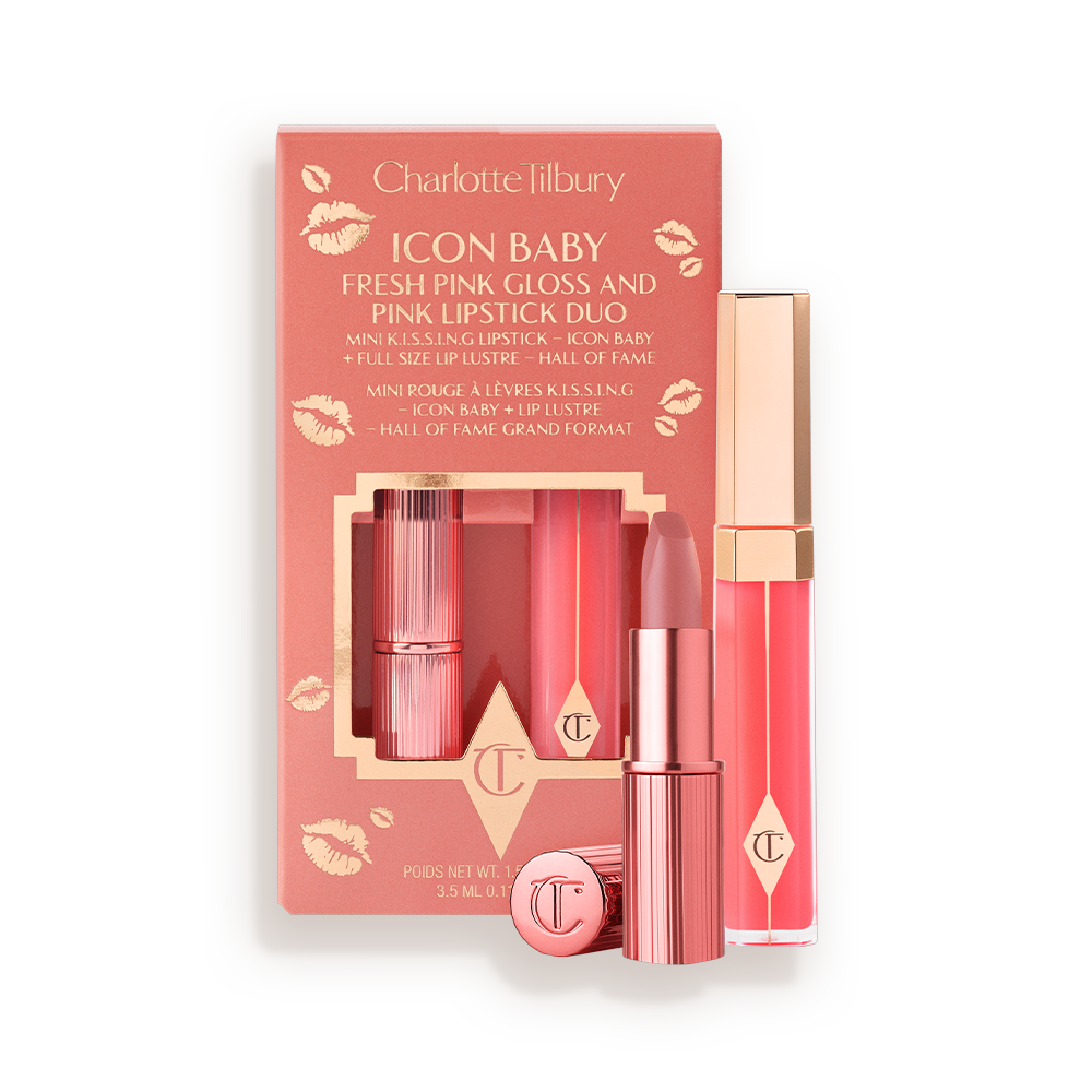 Lip Gloss &amp; Mini Lipstick Kit in Icon Baby