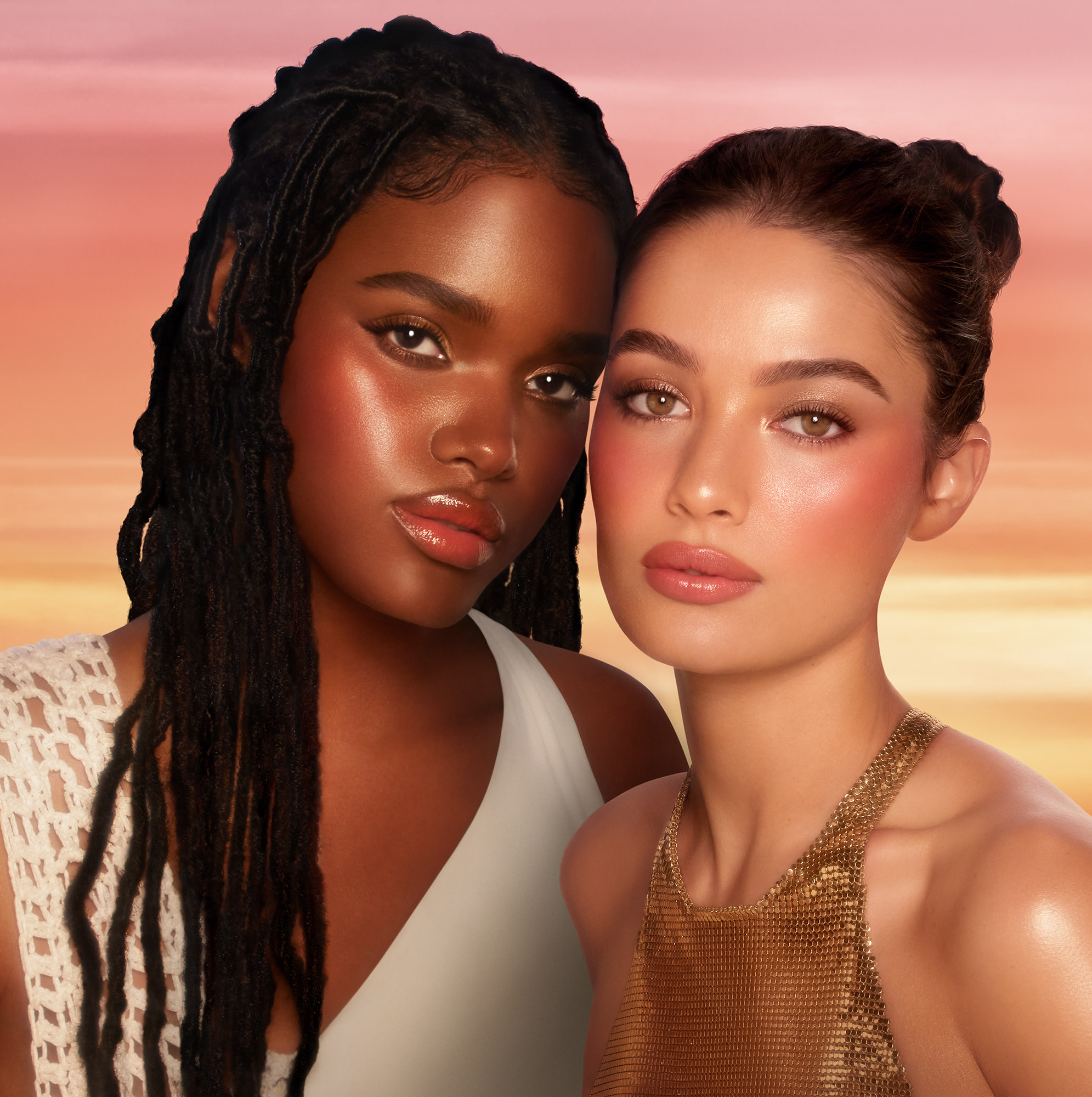 Charlotte Tilbury Beautiful Skin Island Glow Lip & Cheek - Beach Peach Glow
