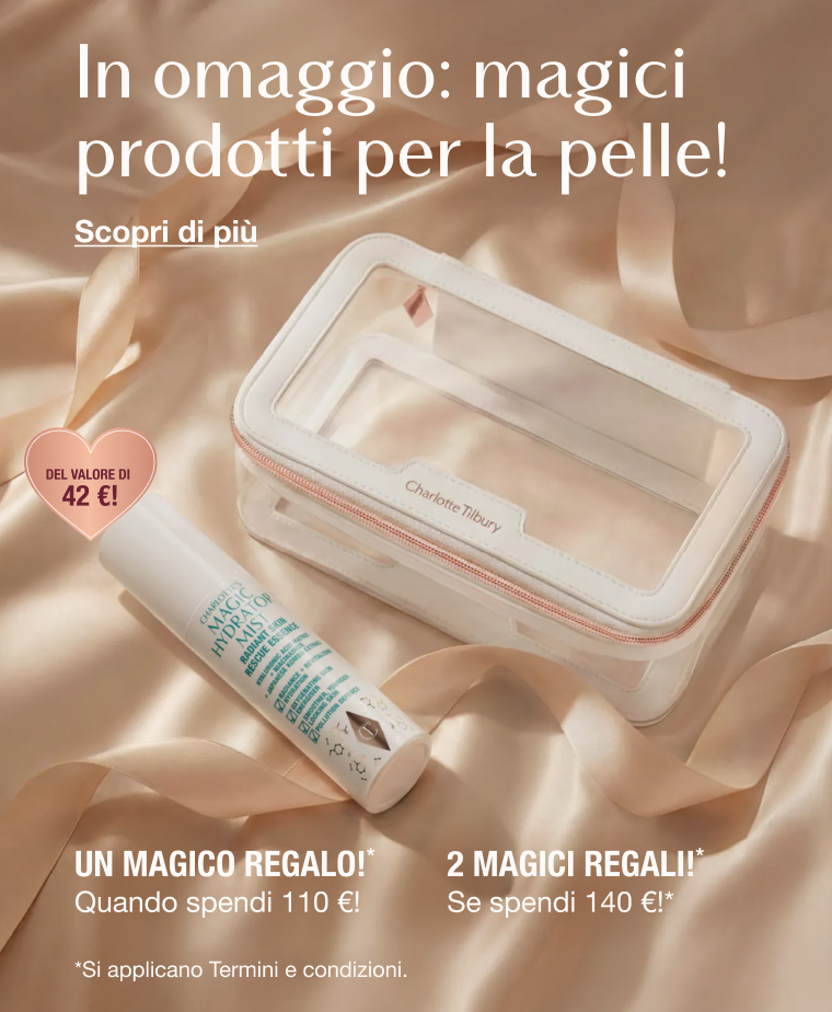 In omaggio: magici prodotti per la pelle!      [DEL VALORE DI 42 €!] UN MAGICO REGALO!*   Quando spendi 110 €!      2 MAGICI REGALI!*   Se spendi 140 €!*  <Scopri di più>