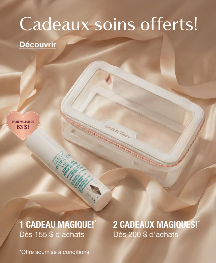 Cadeaux soins du visage offerts!    [D'UNE VALEUR DE 63,50 $!] 1 CADEAU MAGIQUE!*  Dès 155 $ d'achats      2 CADEAUX MAGIQUES!*  Dès 200 $ d'achats  <Découvrir>