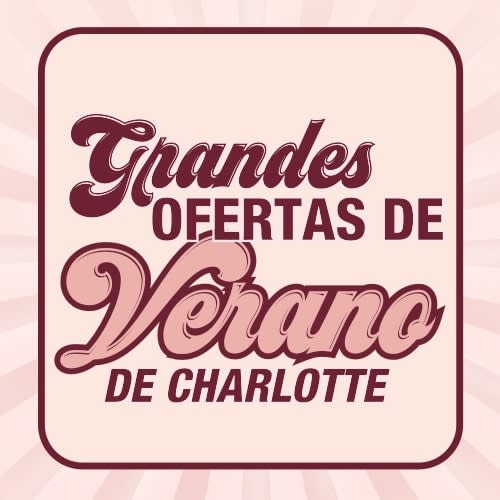 Pink-coloured banner with text that reads, 'Charlotte's Big Summer Sale'