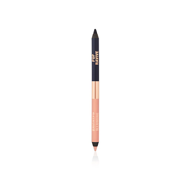 Sleep Cheat Liner Duo with brightening peach and eye-defining navy eyeliner shades