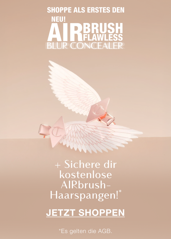 Shoppe als Erstes den NEU! AIRBRUSH FLAWLESS BLUR CONCEALER + Sichere dir kostenlose AIRbrush-Haarspangen!* <JETZT SHOPPEN>
