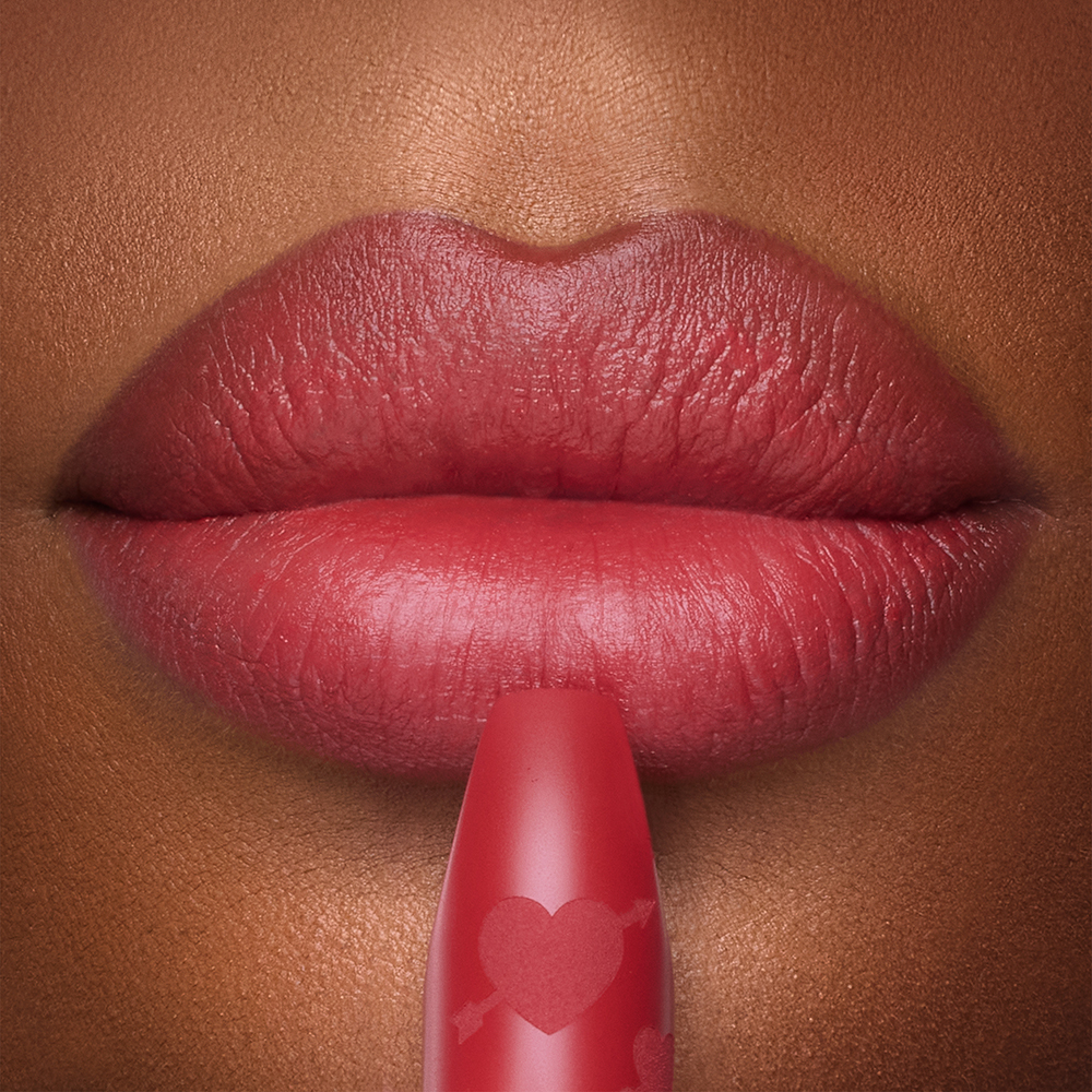 Pillow Talk Love Effect Lipstick in Love Talk: Strawberry Red Matte Lipstick