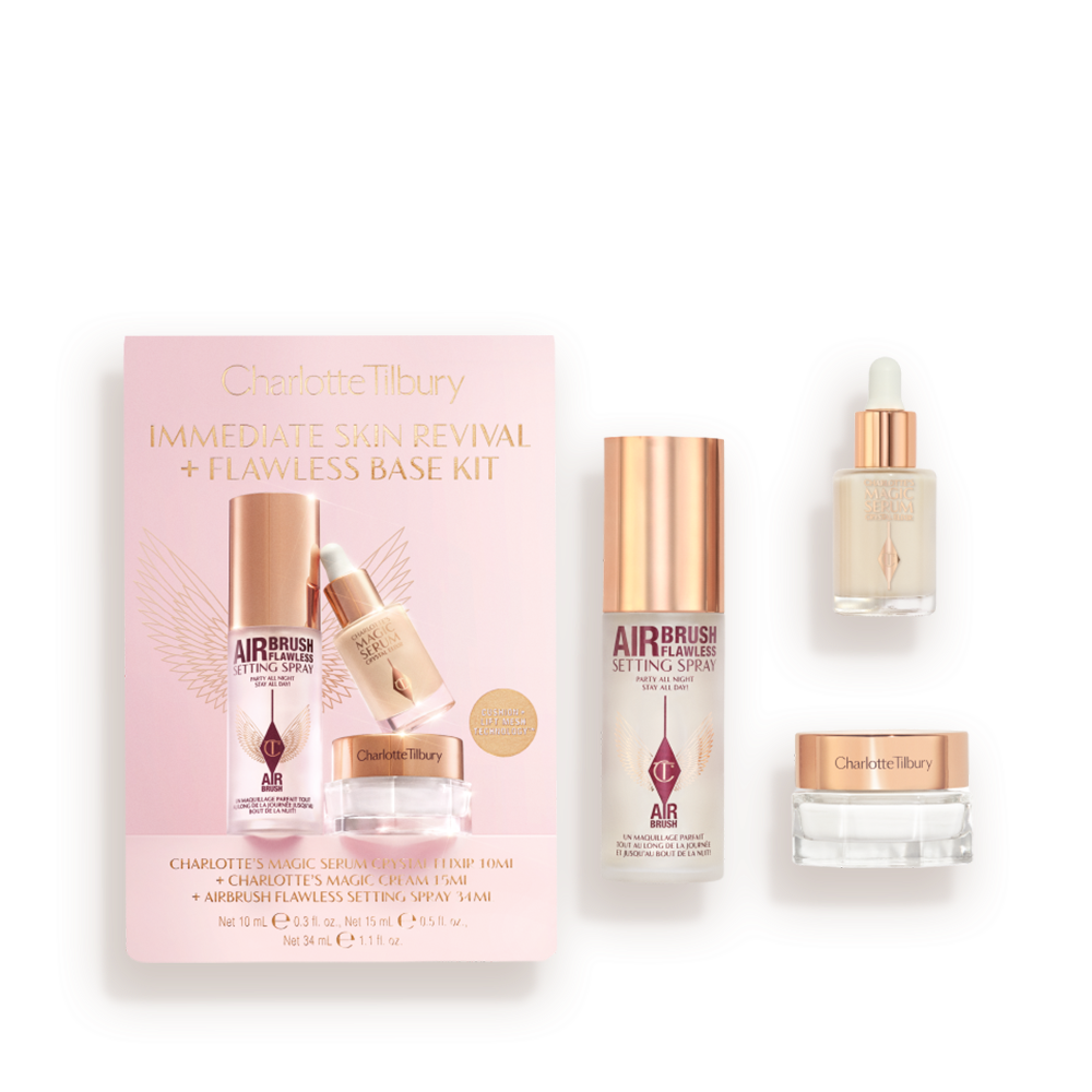 Immediate Skin Revival + Flawless Base Set: Moisturiser, Serum + Setting Spray 1