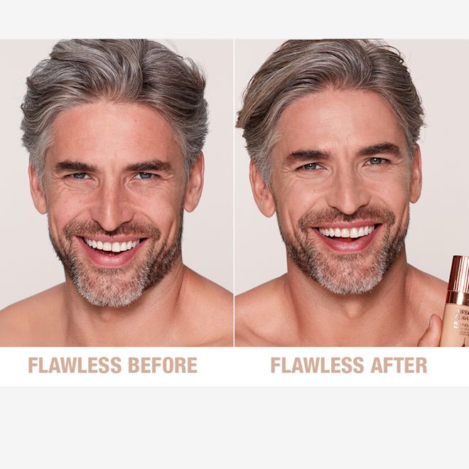 Airbrush Flawless Foundation 7.5 neutral before and after Airbrush Flawless Foundation 7.5 neutral before and after