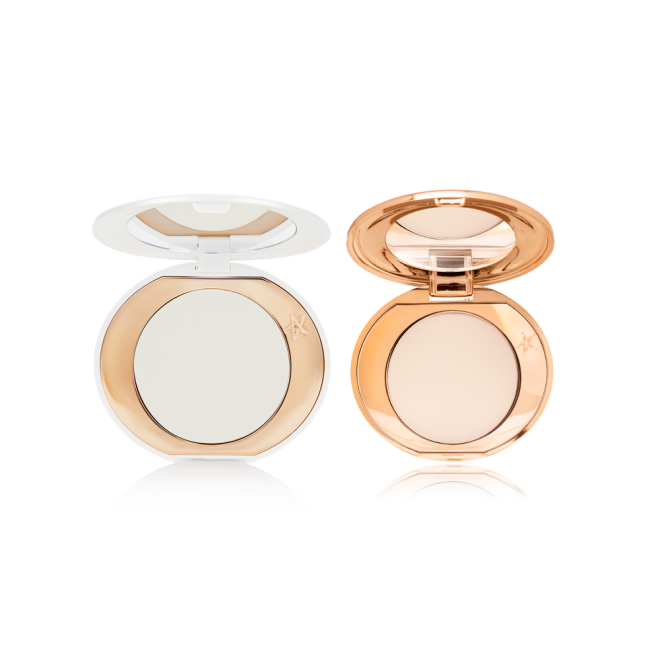 Mini Airbrush Brightening Powder in Fair/Medium and mini Airbrush Flawless Finish in Fair