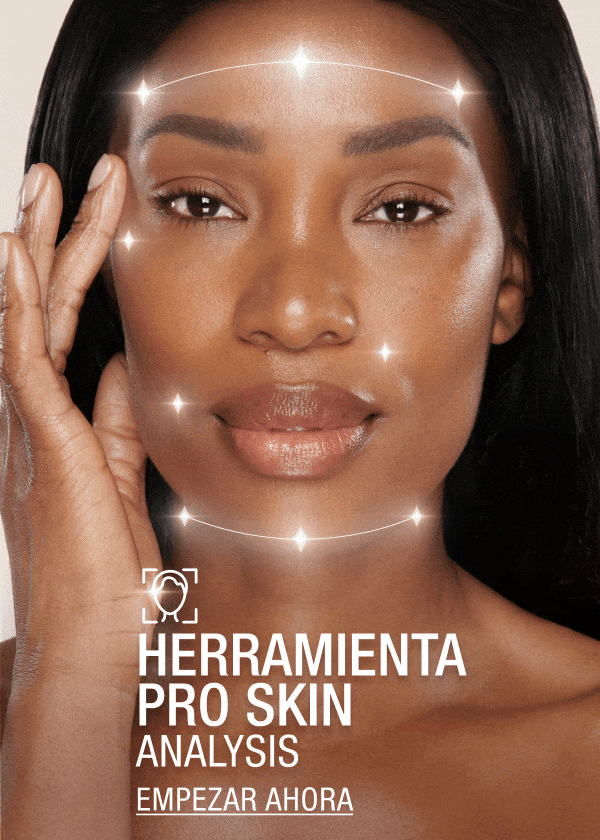 Banner with a travel-size bottle of toner, facial oil in a glass bottle with a dropper lid, serum in a glass bottle with a dropper lid, and pearly-white face cream in a glass jar with a gold-coloured lid, and text that reads, 'Discover the perfect magic + science skincare routine for you! discover now'