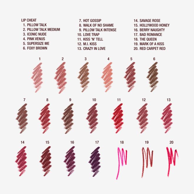 LIP CHEATS 20- SWATCH LIP CHEATS 20- SWATCH