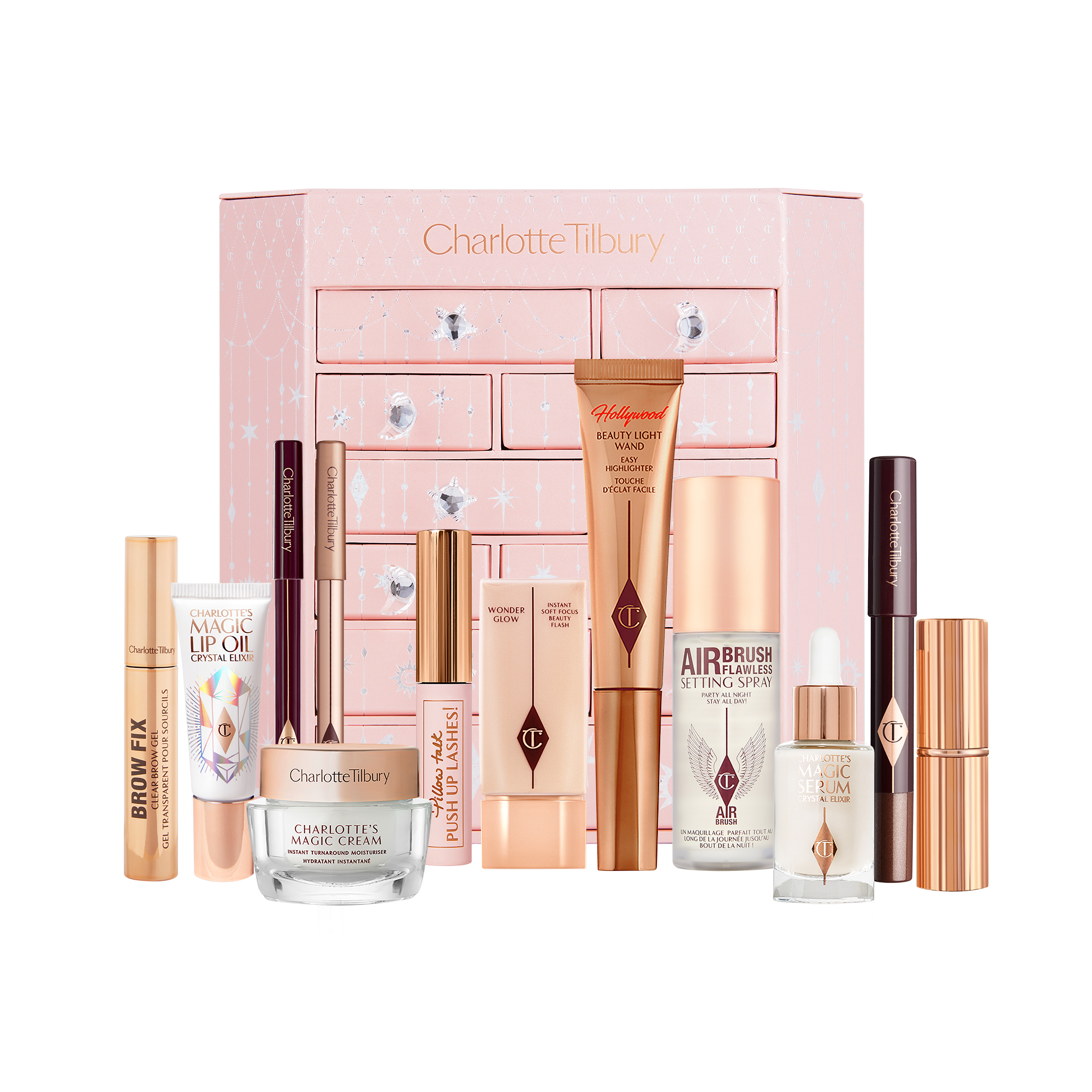 Charlotte Tilbury's Advent Calendar 2022 with products 