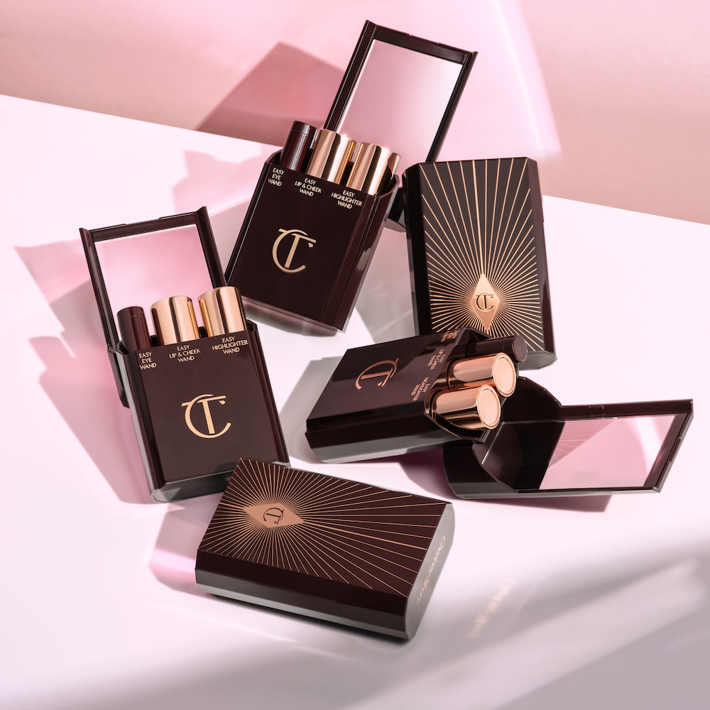 a group of Charlotte's Tilbury's Quick and Easy makeup collection