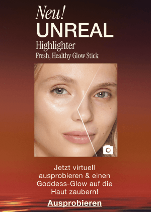 NEU! UNREAL HIGHLIGHTER FRESH, HEALTHY GLOW STICK Jetzt virtuell ausprobieren & einen Goddess-Glow auf die Haut zaubern!